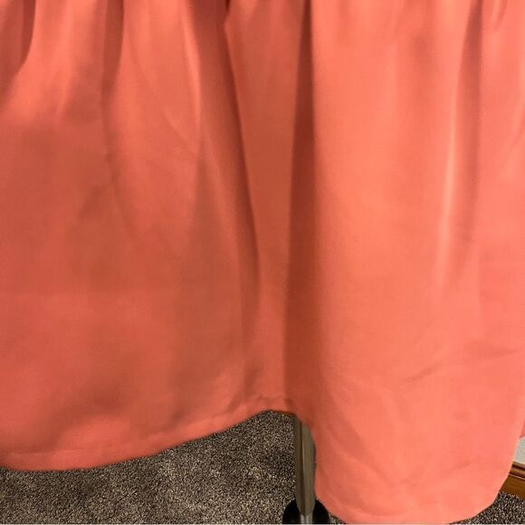 Cynthia Rowley rust orange short sleeve straight knee length oversized dress - Picture 7 of 15